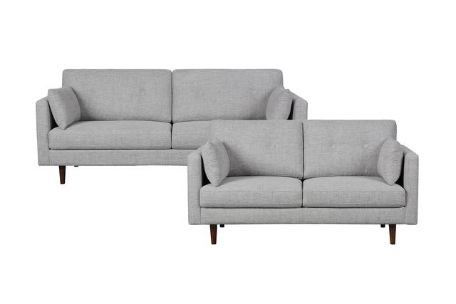 Charlestown Light Gray Loveseat - Thumbnail - Image 2