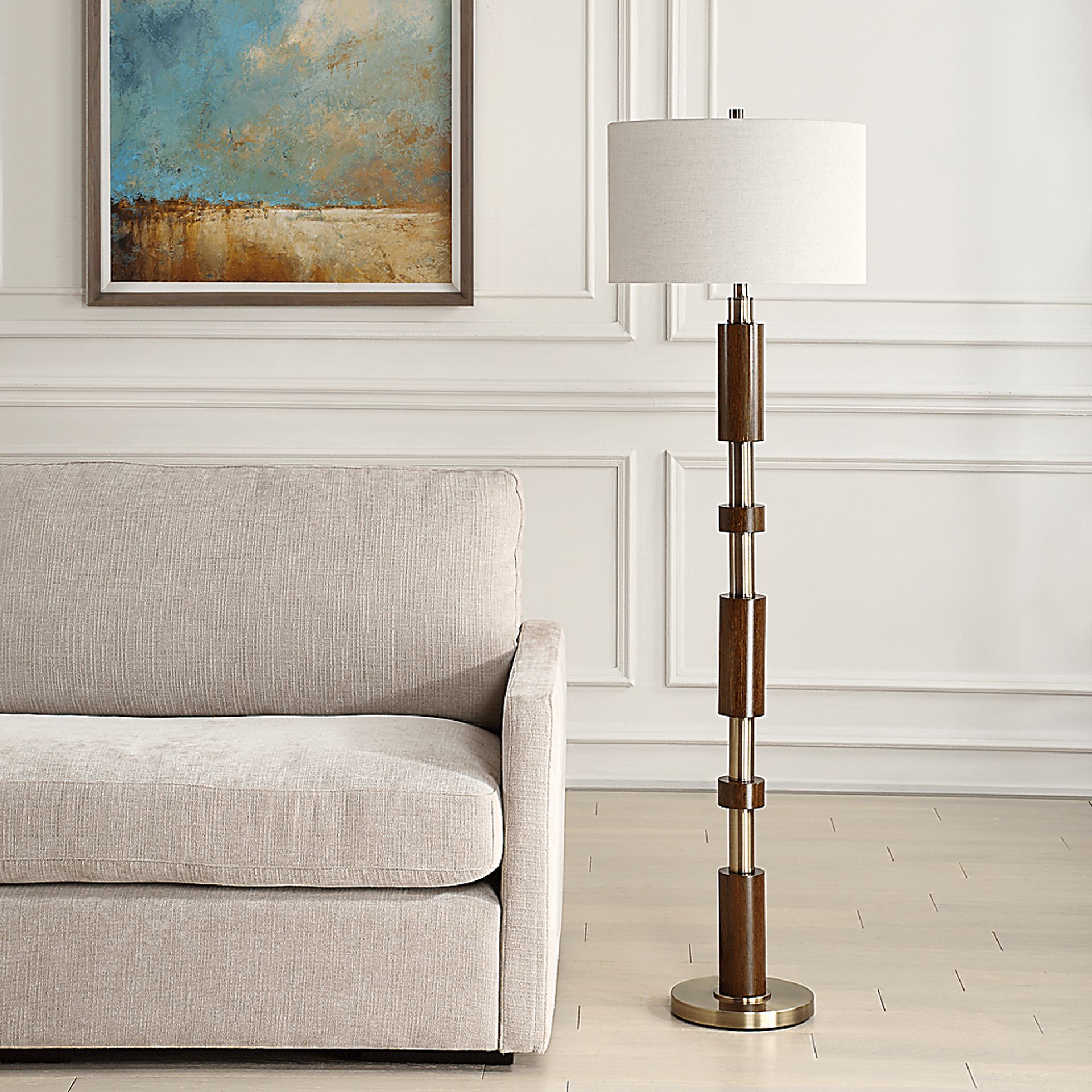Charlevoix Gate Brown Floor Lamp - Image 2