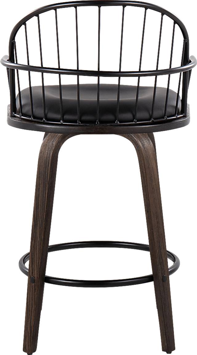 Charlias Black Counter Height Stool, Set of 2 - Thumbnail - Image 6