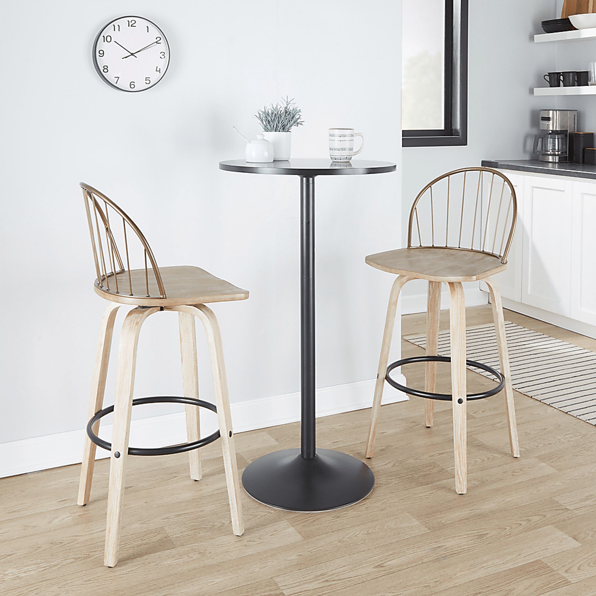 Charlias IX Brown Barstool, Set of 2 - Image 5
