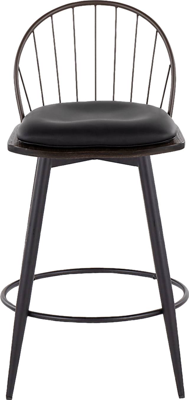 Charlias V Black Swivel Counter Height Stool, Set of 2 - Thumbnail - Image 10