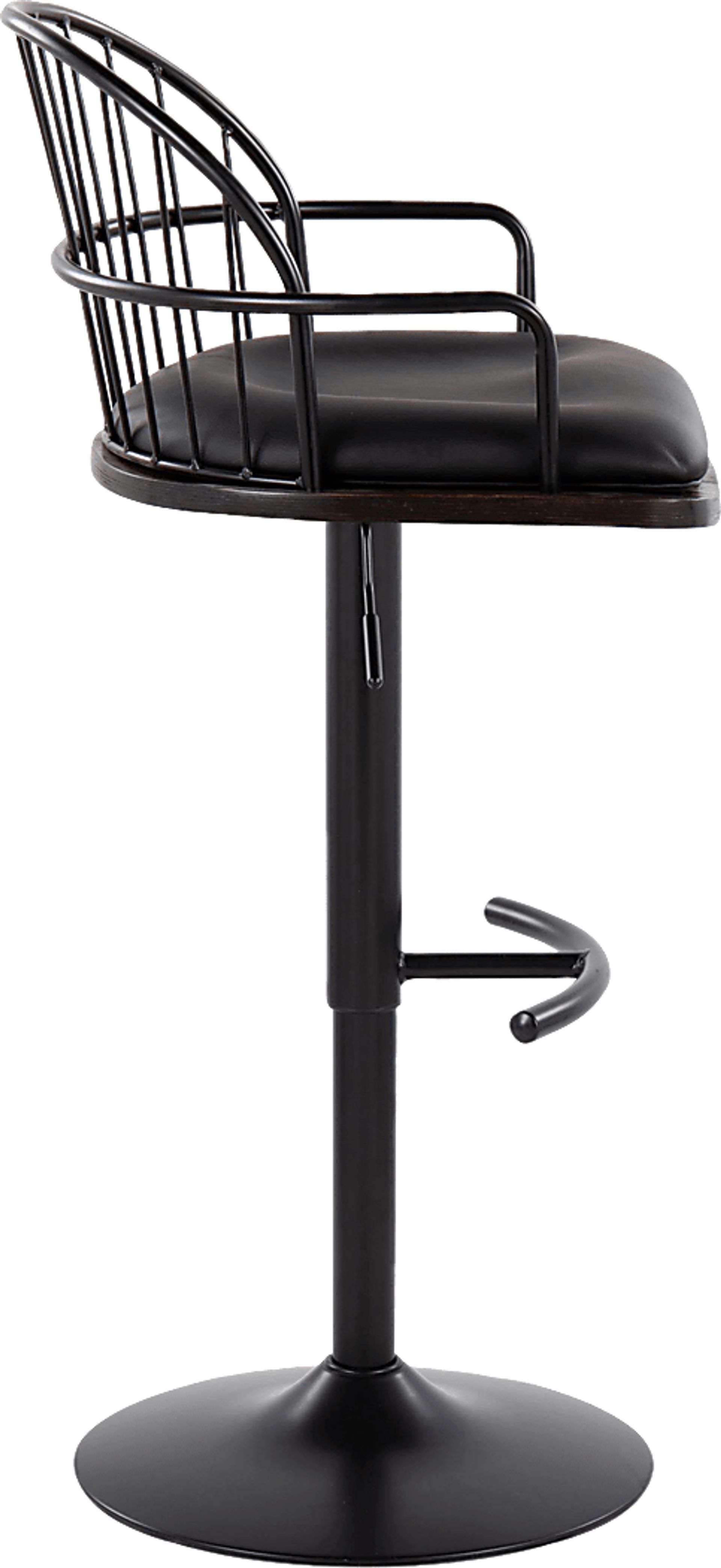 Charlias X Black Adjustable Barstool, Set of 2 - Image 5
