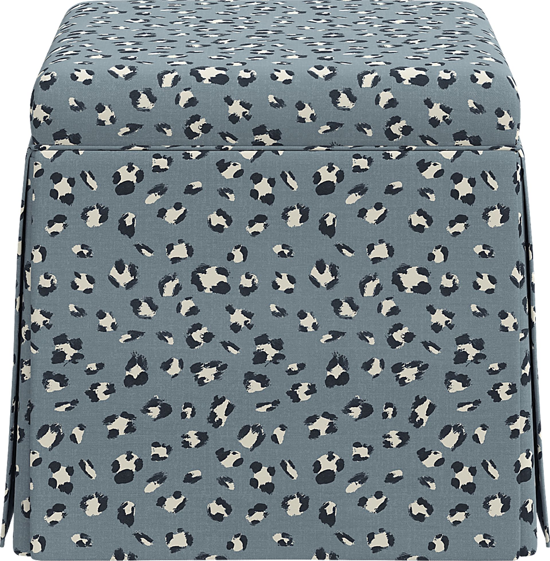 Charlick Blue Ottoman - Image 3