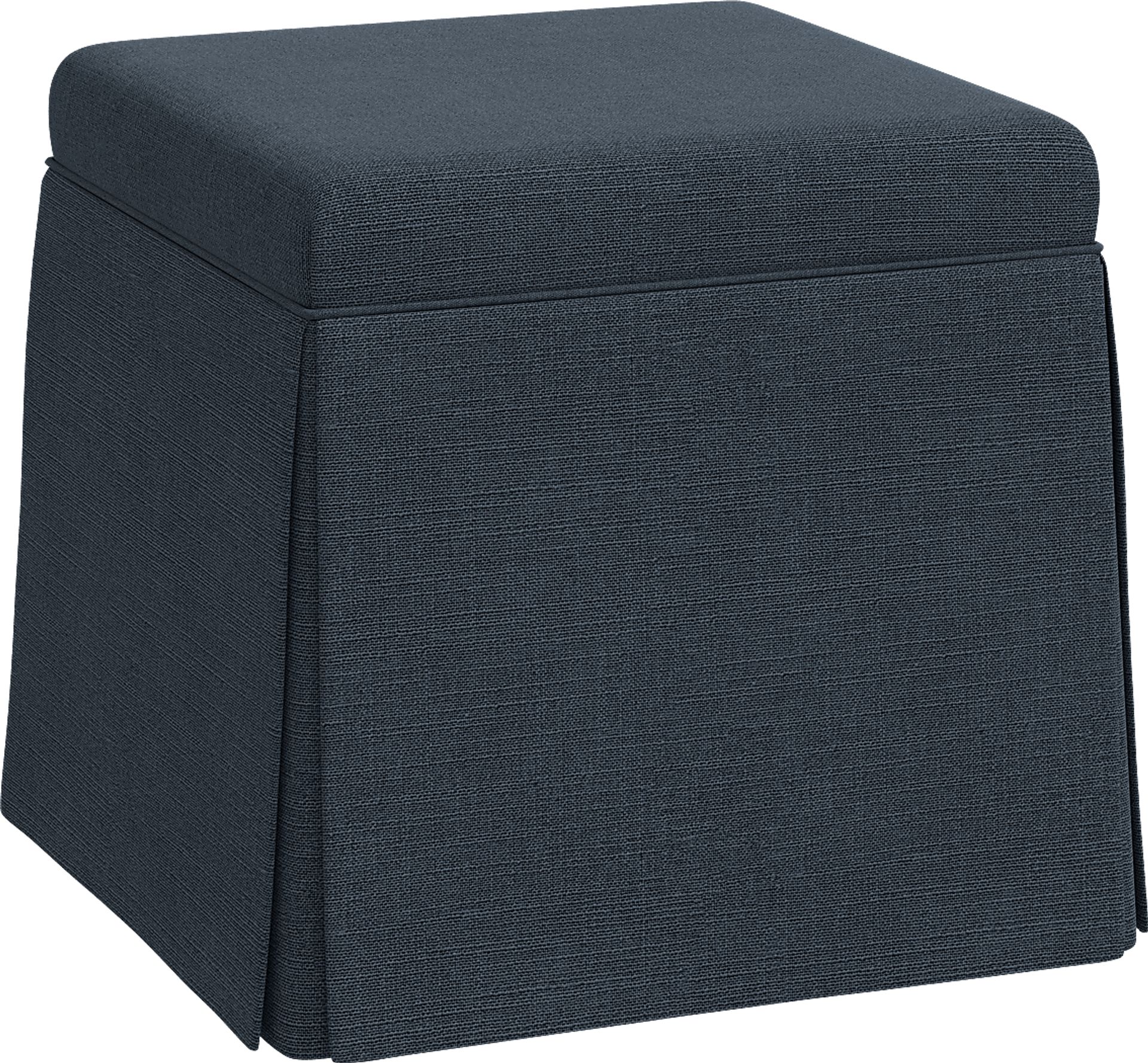 Charlick Blue Ottoman - Image 2
