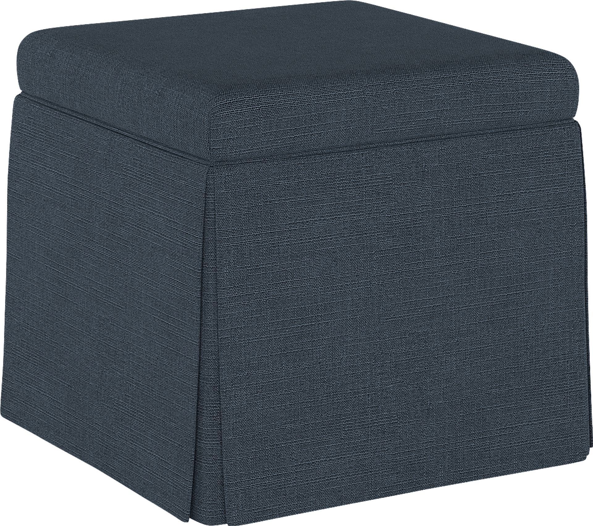 Charlick Blue Ottoman - Image 1