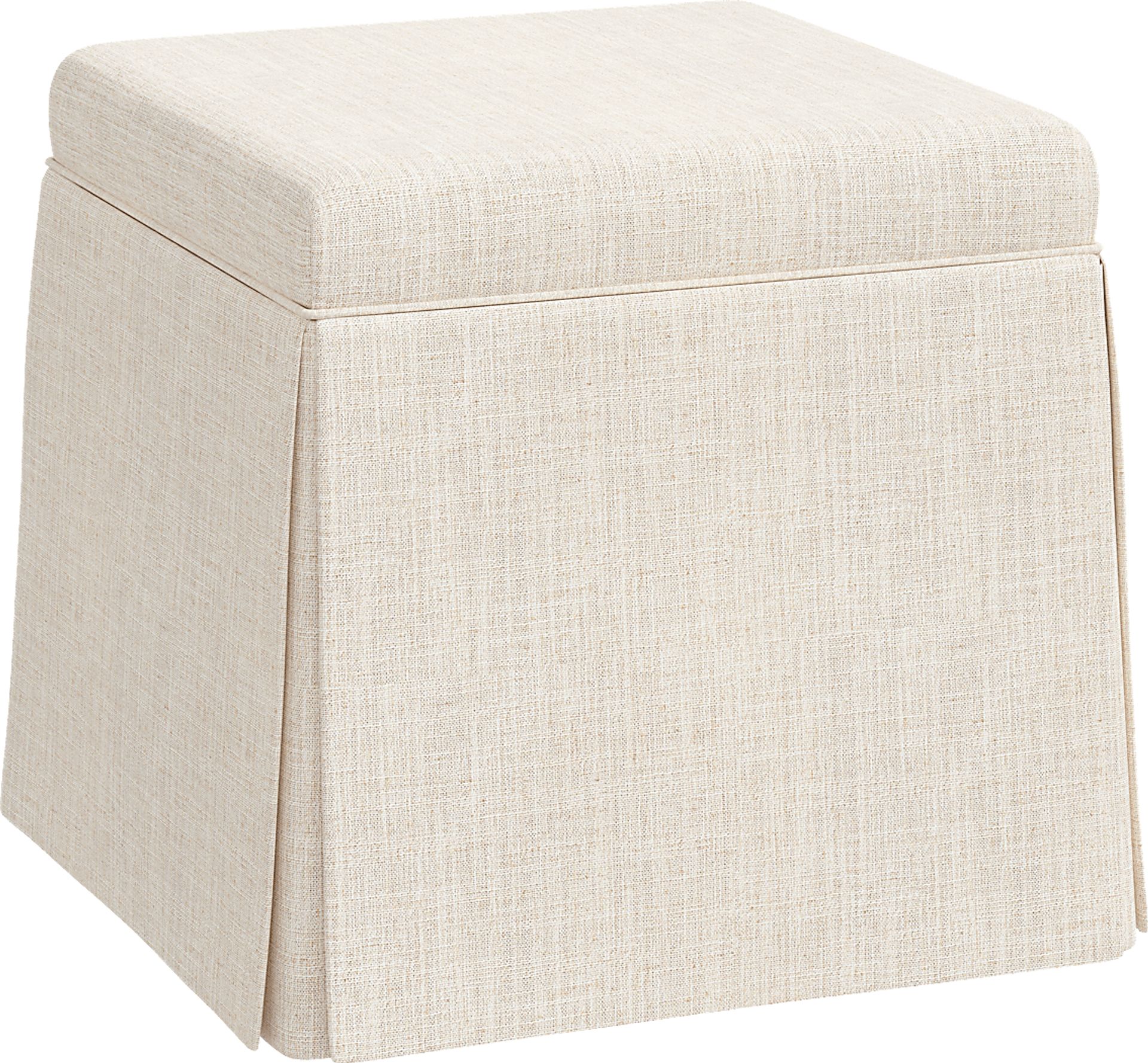 Charlick Cream Ottoman - Image 2