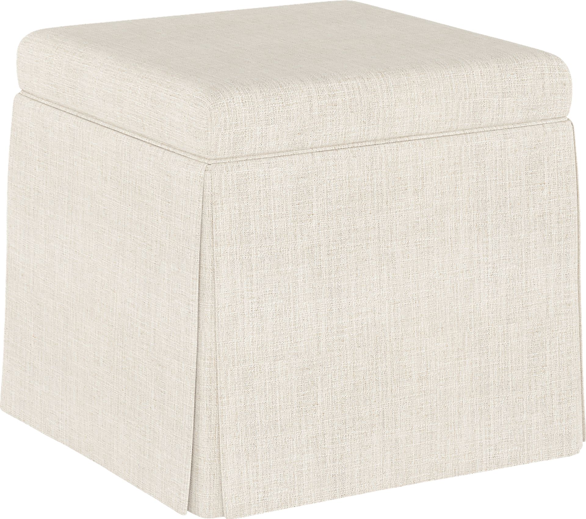 Charlick Cream Ottoman - Image 1