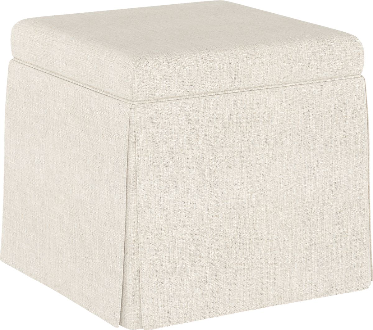 Charlick Cream Beige Cotton Fabric Cocktail Ottomans Rooms to Go