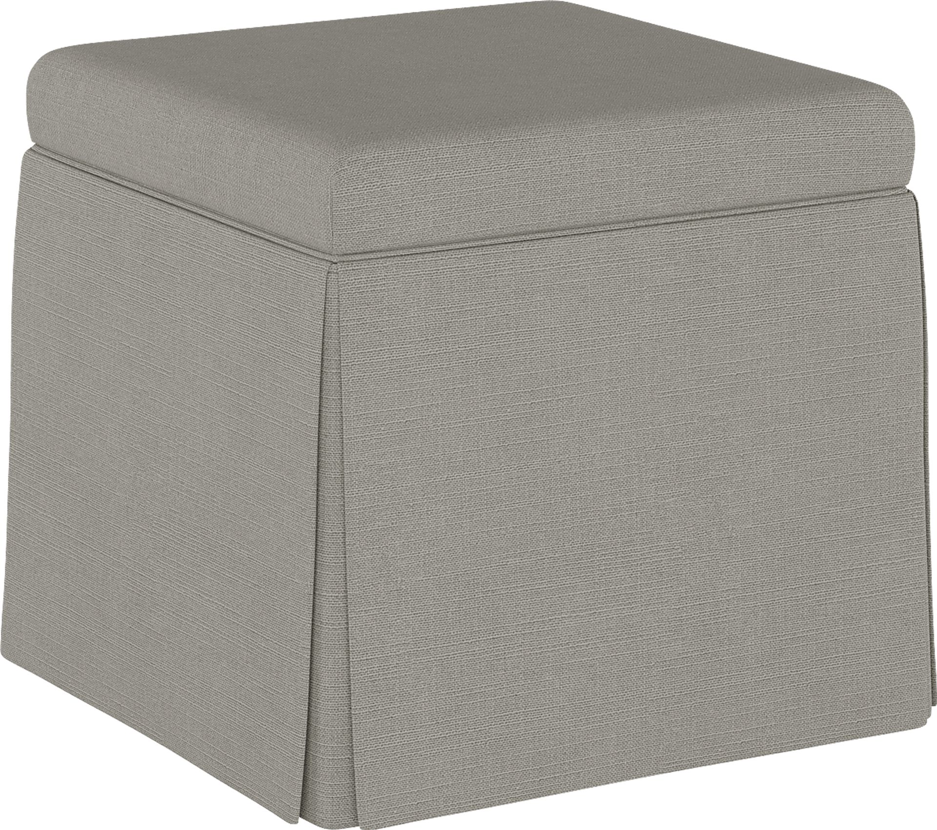 Charlick Gray Ottoman - Image 1
