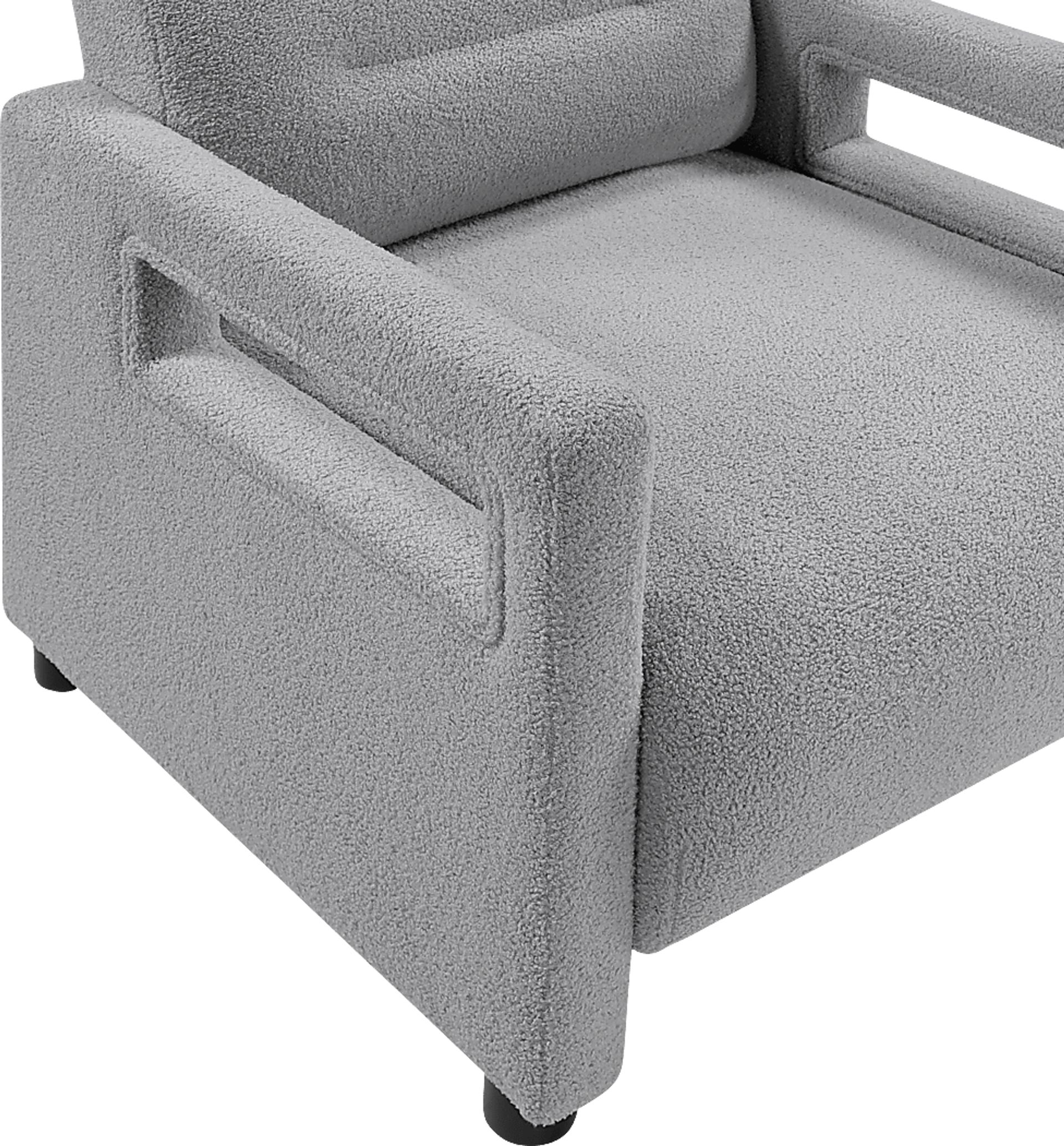 Charliza Gray Accent Chair - Image 6