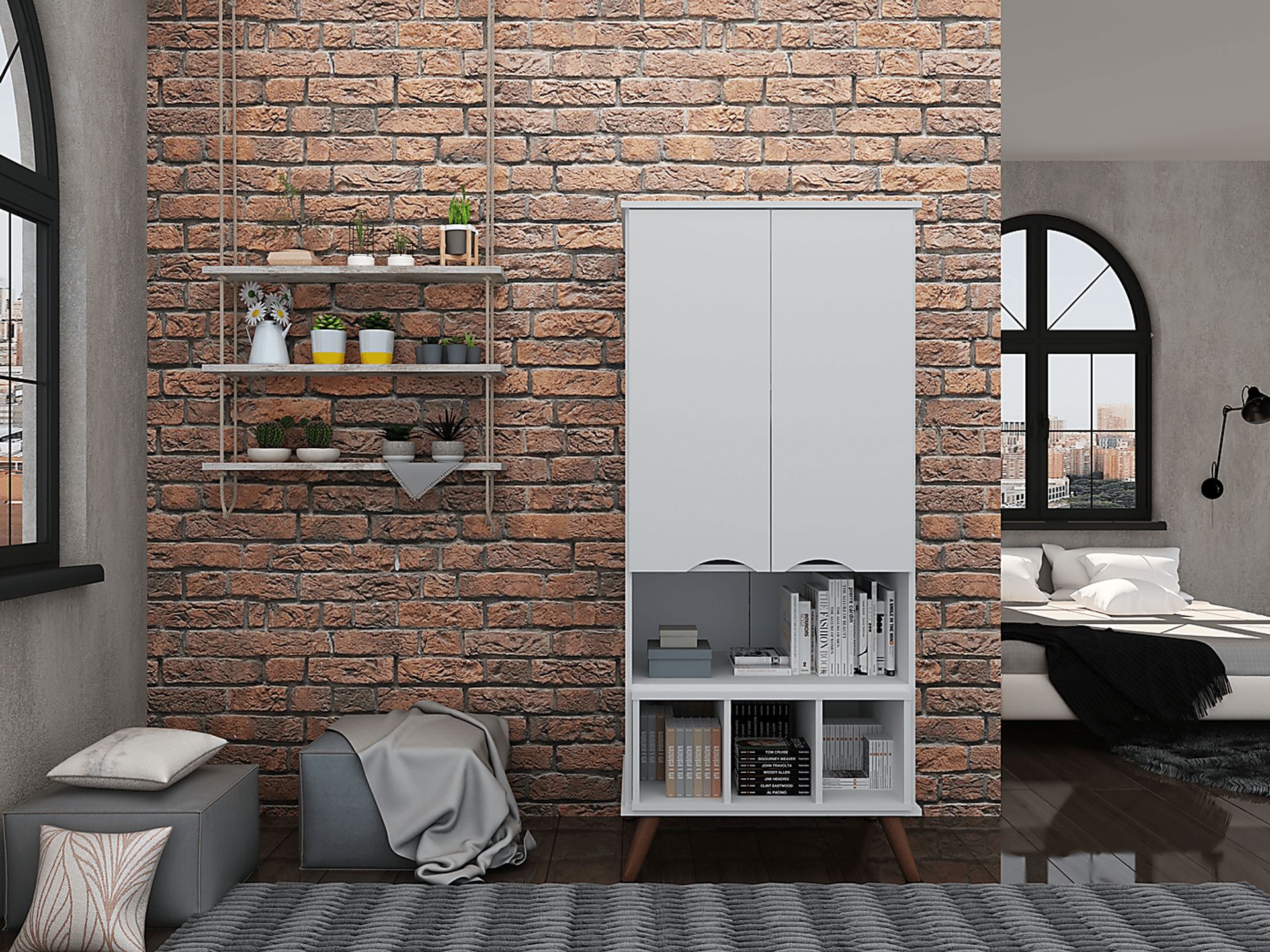 Charlo White Accent Cabinet - Image 8