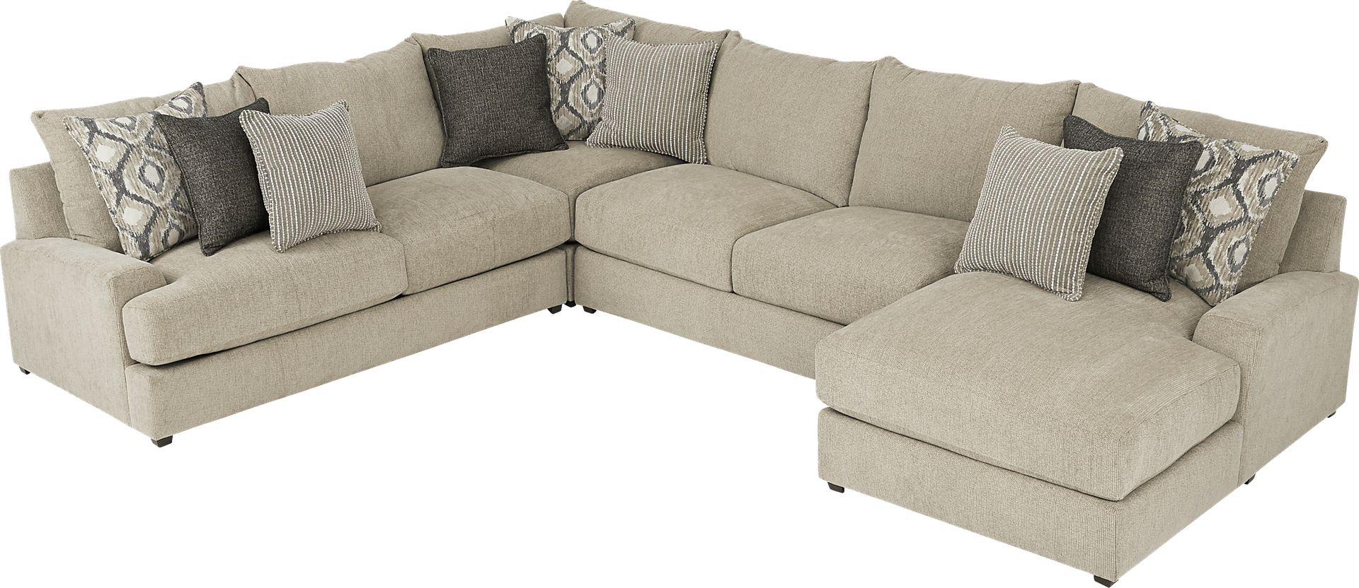 Charlotte Bay Beige 4 Pc Sectional - Image 3