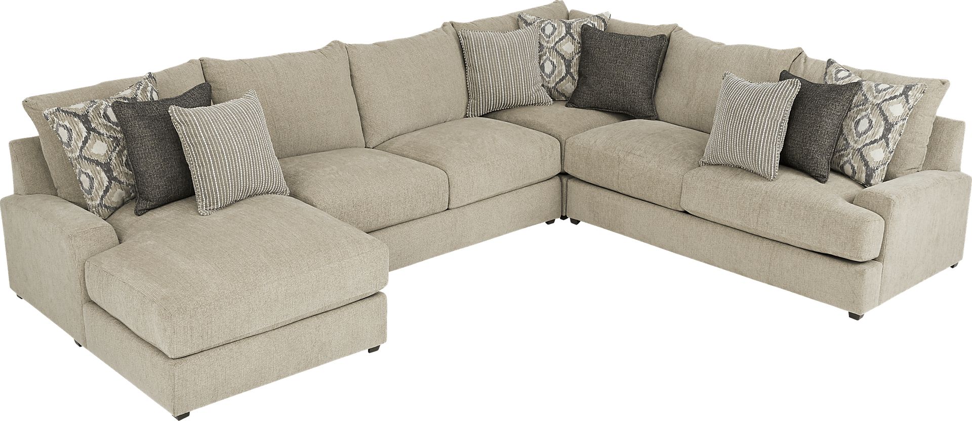 Charlotte Bay Beige 4 Pc Sectional - Image 3