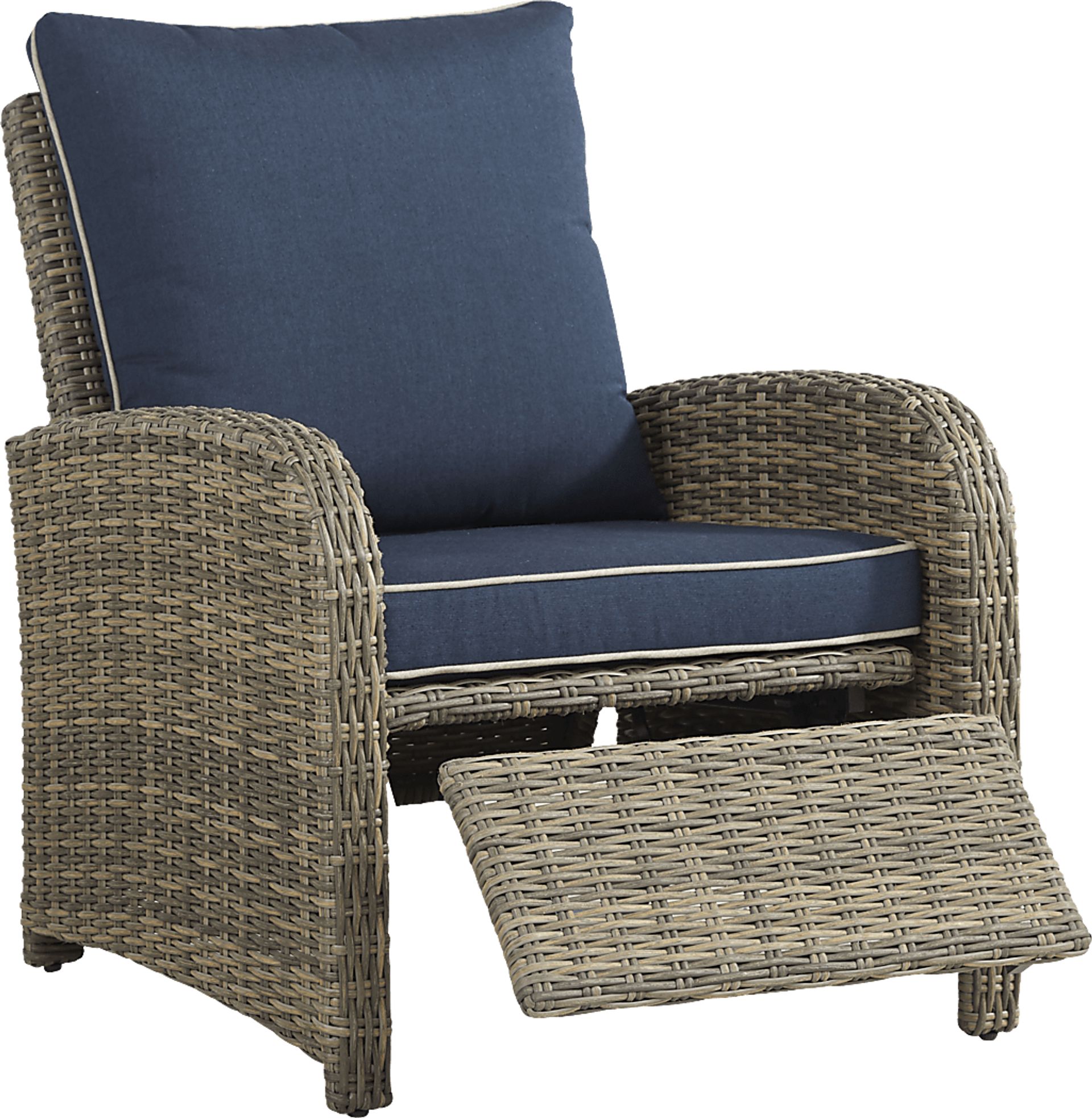 Charlotte Harbor Gray Outdoor Recliner Chair - Image 2