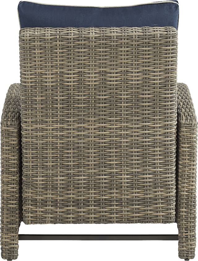 Charlotte Harbor Gray Outdoor Recliner Chair - Thumbnail - Image 4