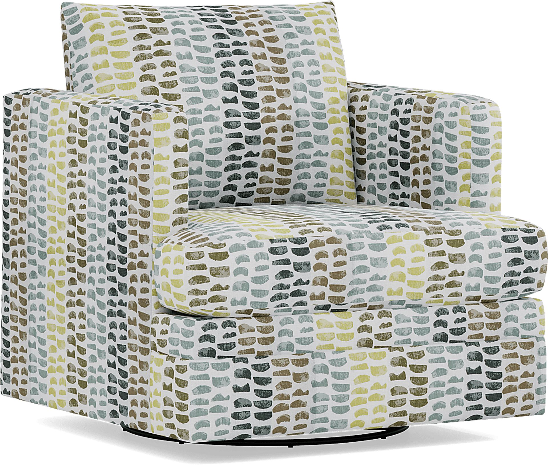 Charlton Park Green Swivel Accent Chair - Image 1