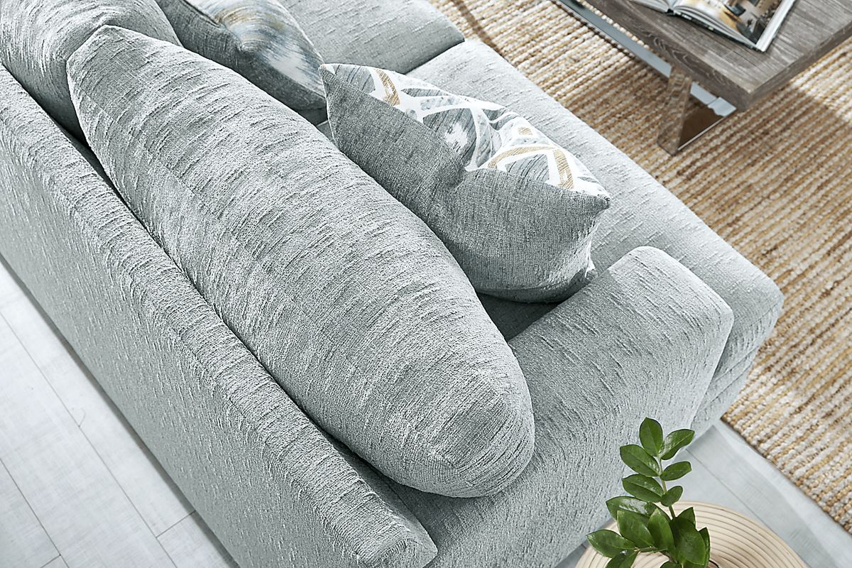 Charlton Park 7 Pc Mist Blue Chenille Fabric Premium Sleeper Living ...