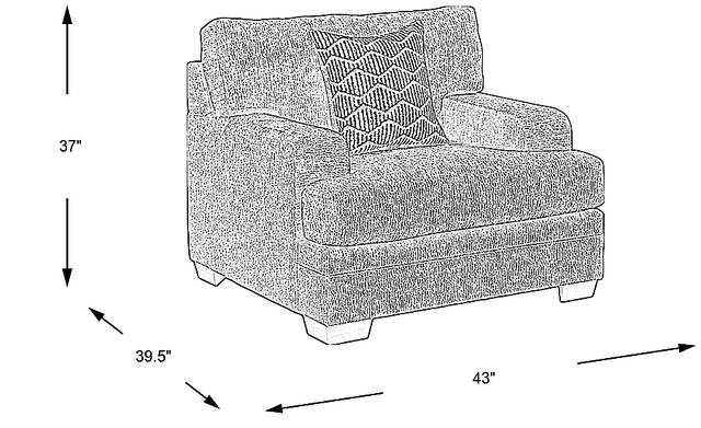 Dimension Image. Please refer to the Dimension Tab on this page for dimension details.