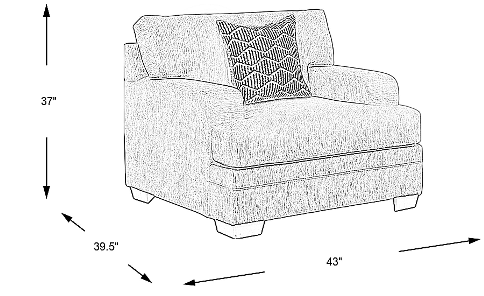 Dimension Image. Please refer to the Dimension Tab on this page for dimension details.