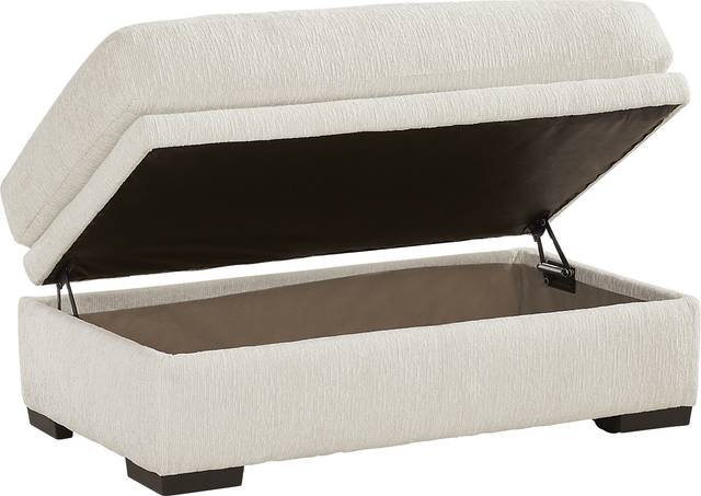 Charlton Street Off-White Ottoman - Thumbnail - Image 2