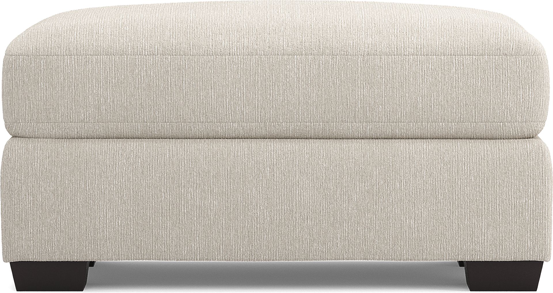 Charlton Street Off-White Ottoman - Image 3