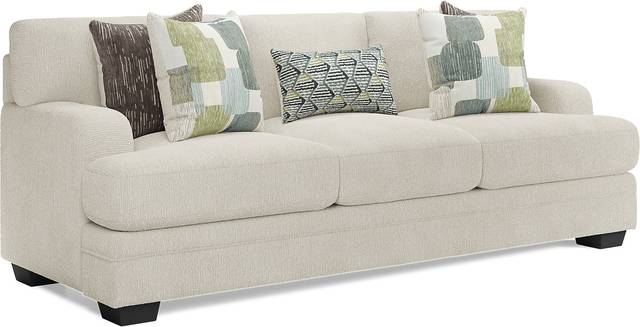 Charlton Street Off-White 7 Pc Living Room with Sleeper Sofa - Thumbnail - Image 3