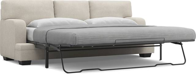 Charlton Street Off-White 7 Pc Living Room with Sleeper Sofa - Thumbnail - Image 4