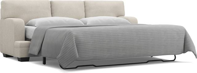 Charlton Street Off-White 7 Pc Living Room with Sleeper Sofa - Thumbnail - Image 6