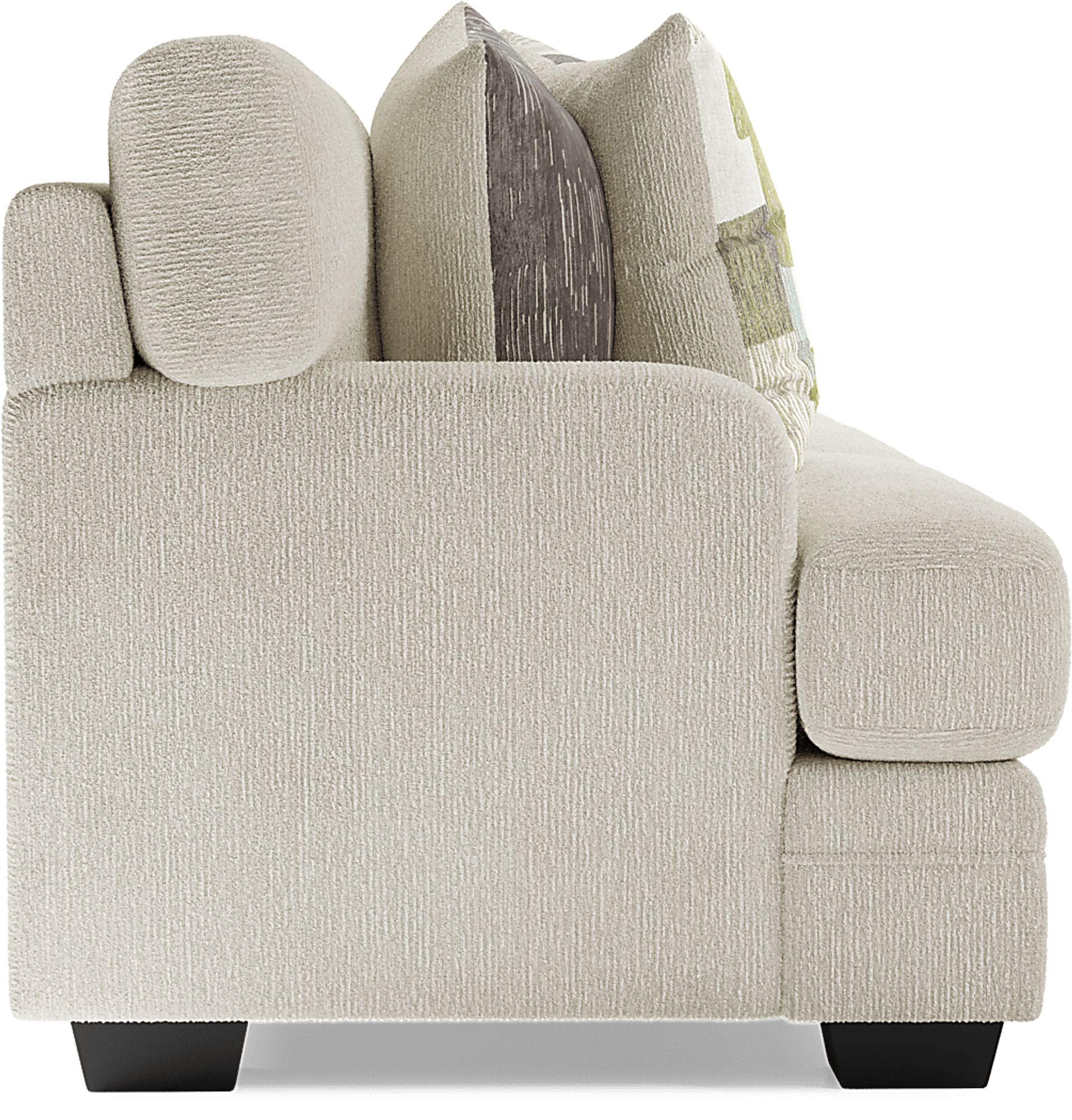 Charlton Street Off-White 7 Pc Living Room with Sleeper Sofa - Image 7