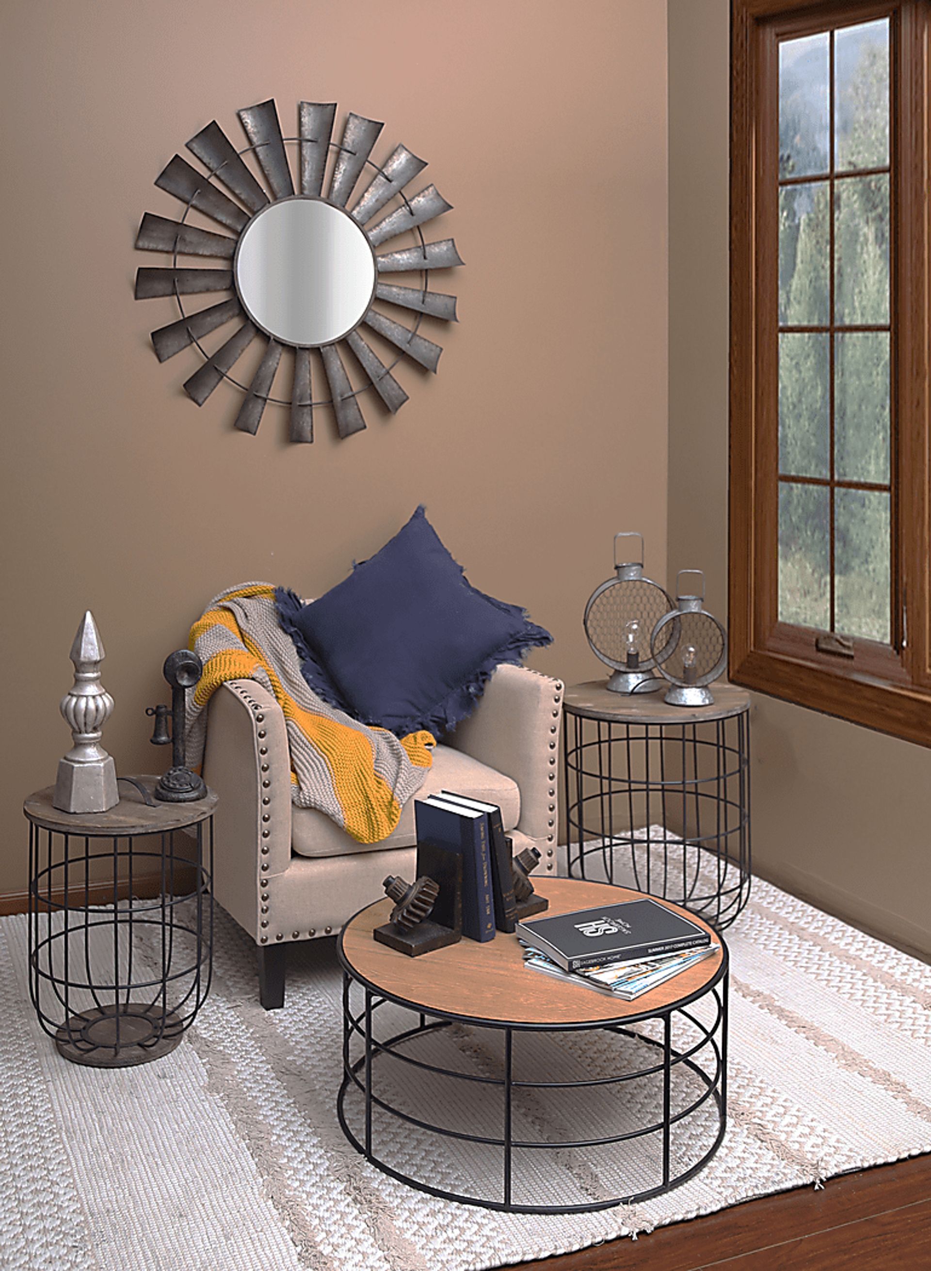 Charlwood Beige Set of 2 Accent Tables - Image 2