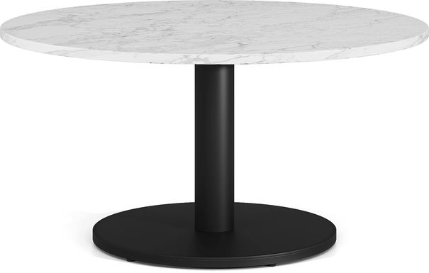 Charmaine Black Round Cocktail Table