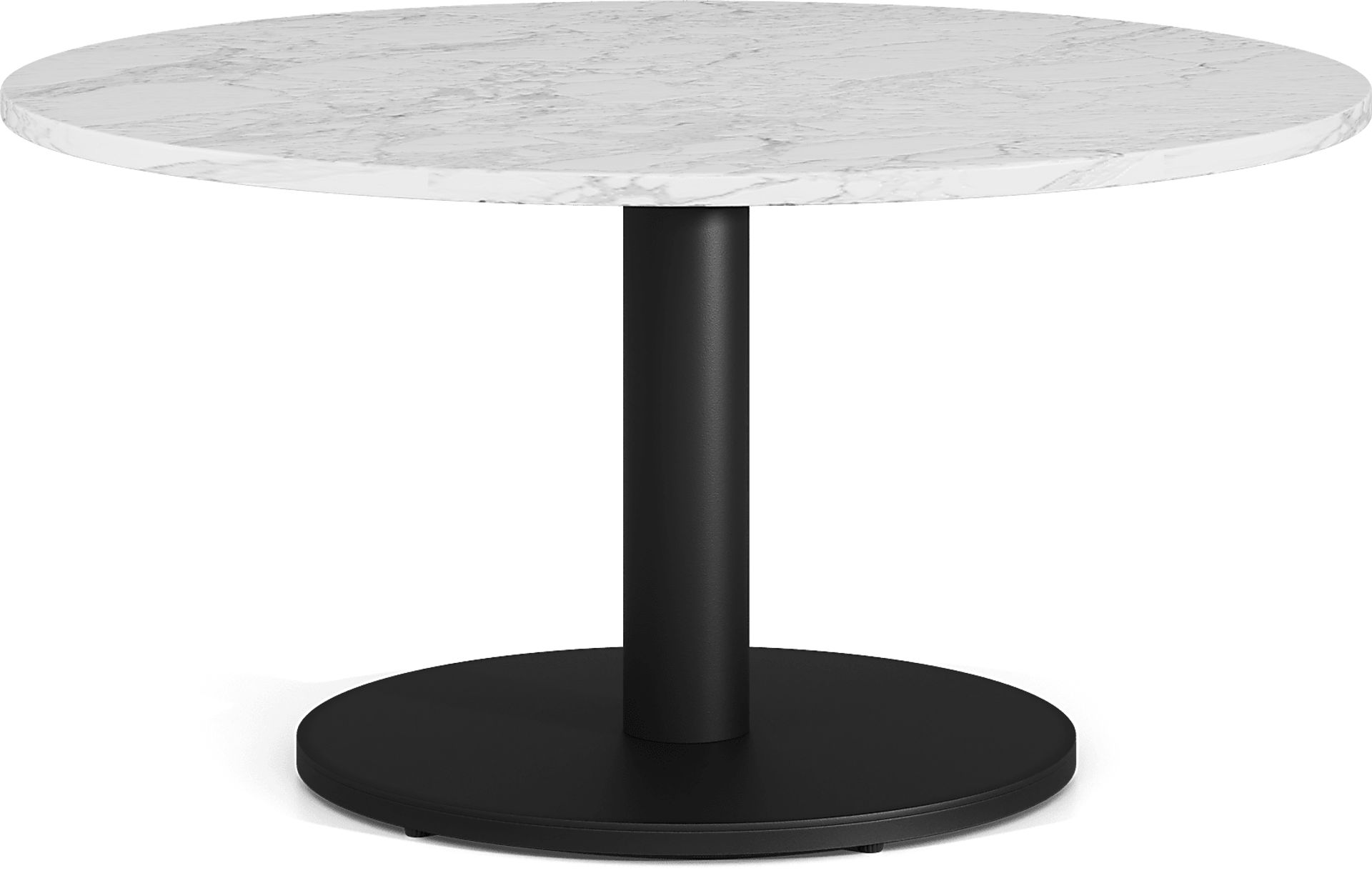 Charmaine Black Round Cocktail Table - Image 1