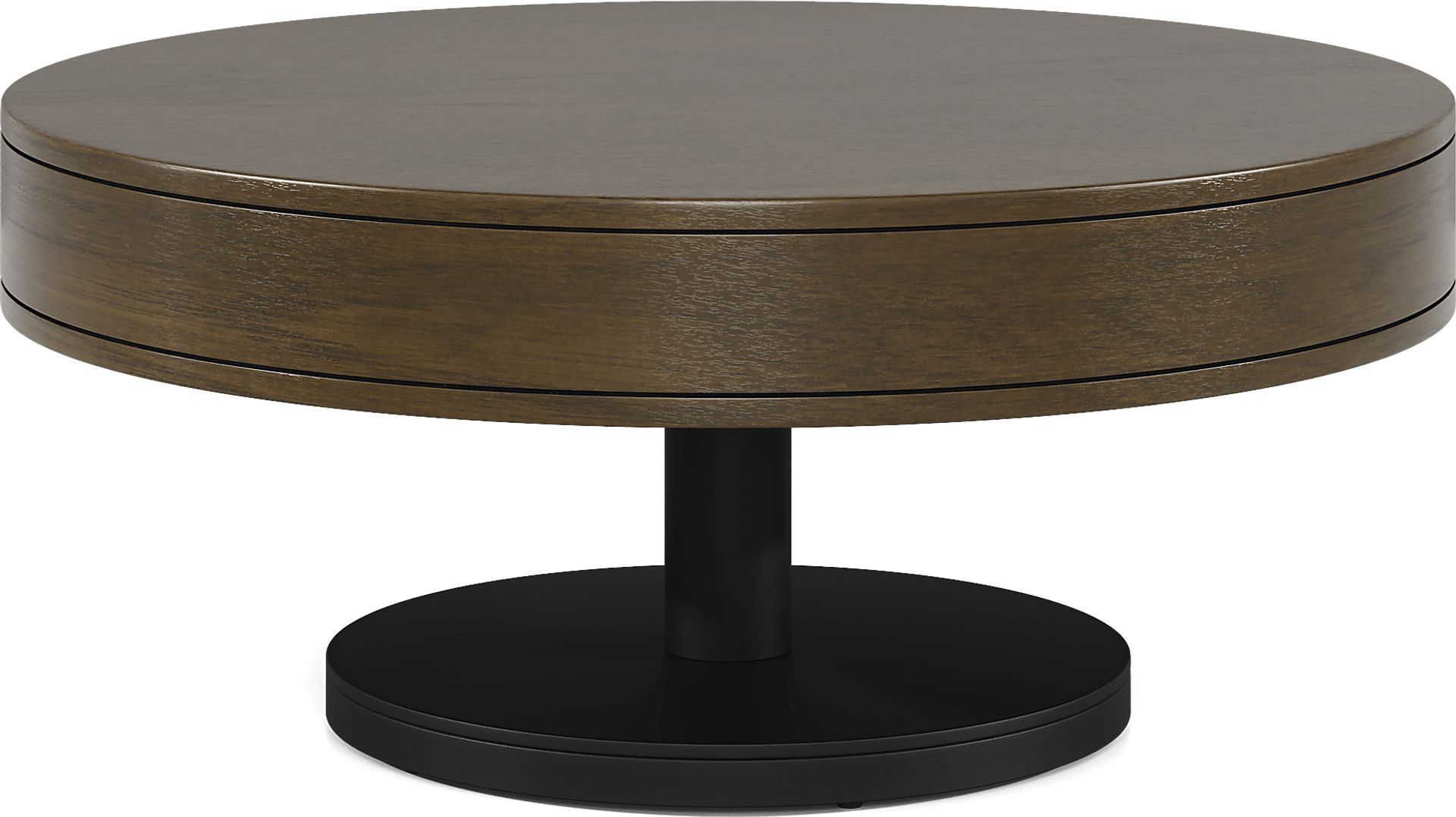 Charmaine Brown Round Cocktail Table - Image 1