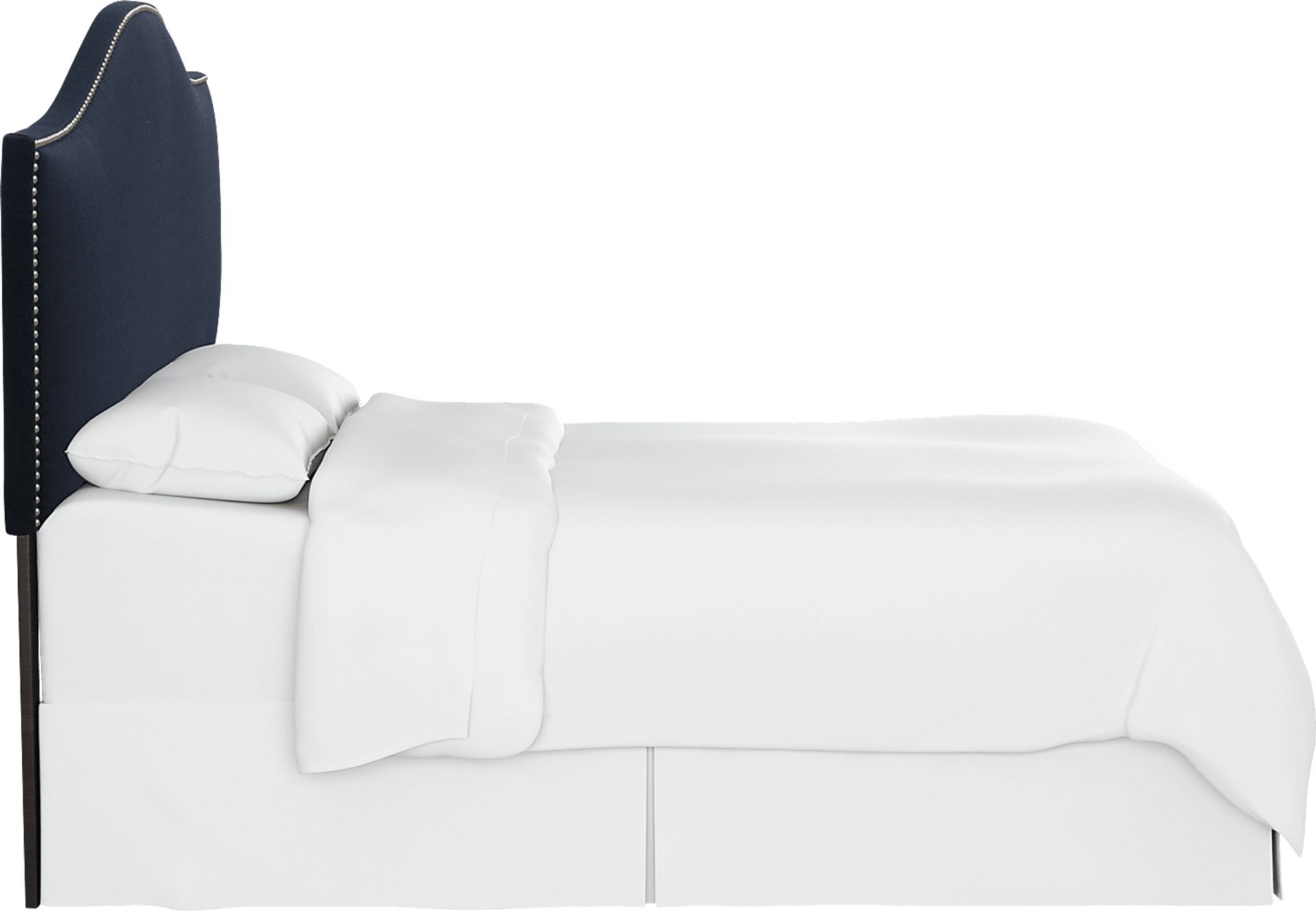 Charna Blue King Upholstered Headboard - Image 3