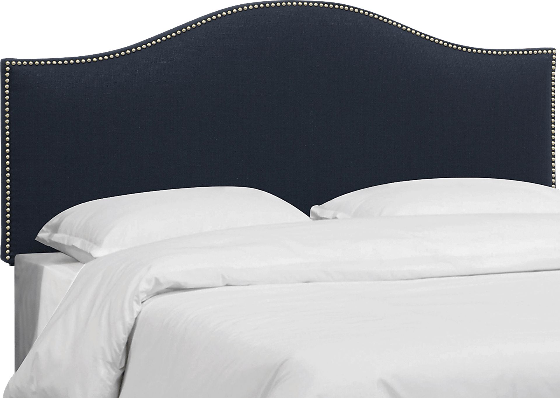 Charna Blue King Upholstered Headboard - Image 1