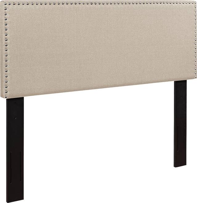 Charnwood Beige Full/Queen Upholstered Headboard - Thumbnail - Image 2