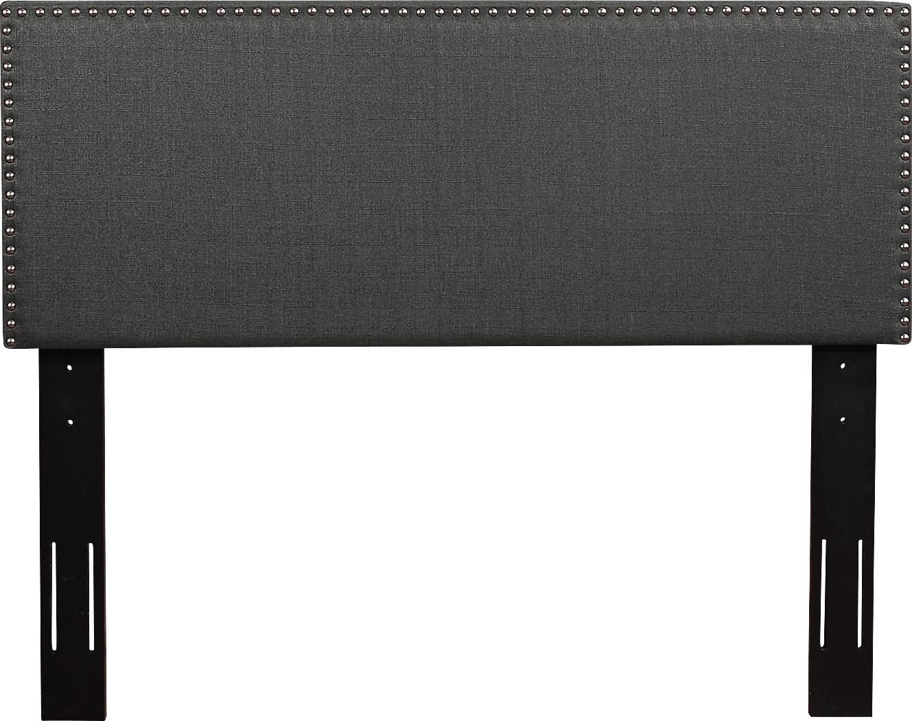Charnwood Dark Gray King Upholstered Headboard