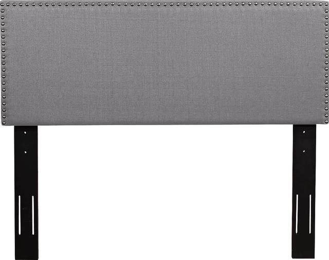 Charnwood Gray King Upholstered Headboard - Thumbnail - Image 1