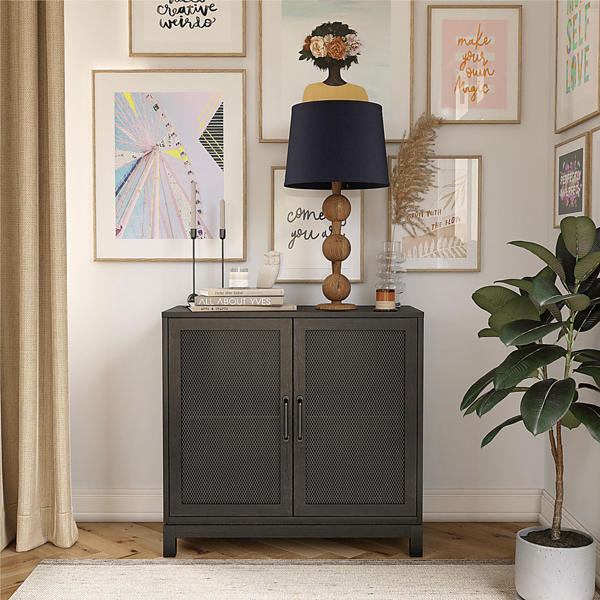 Charolais Black Accent Cabinet - Image 6