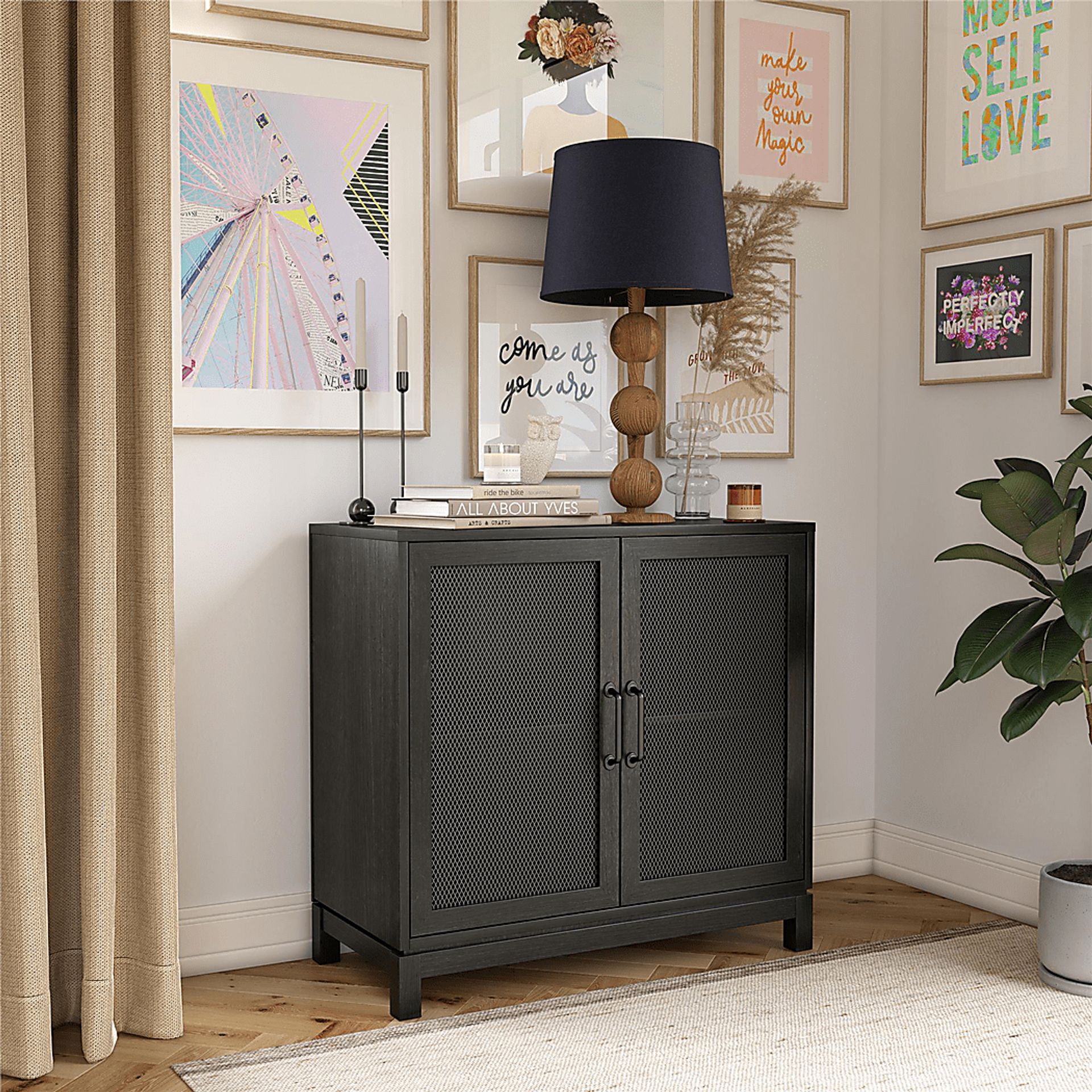 Charolais Black Accent Cabinet - Image 7