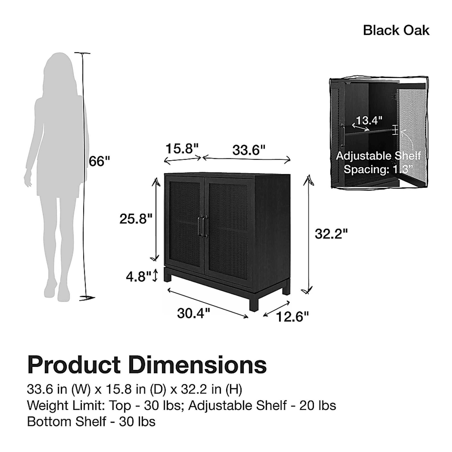 Charolais Black Accent Cabinet - Image 10