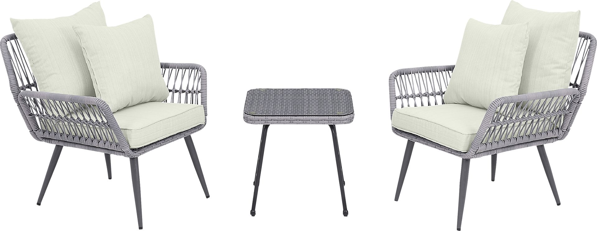 Charolaisy Cream 3 Pc Chat Set - Image 1