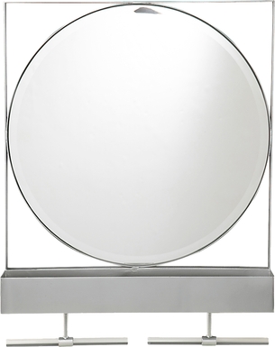 Charraway Gray Storage Mirror
