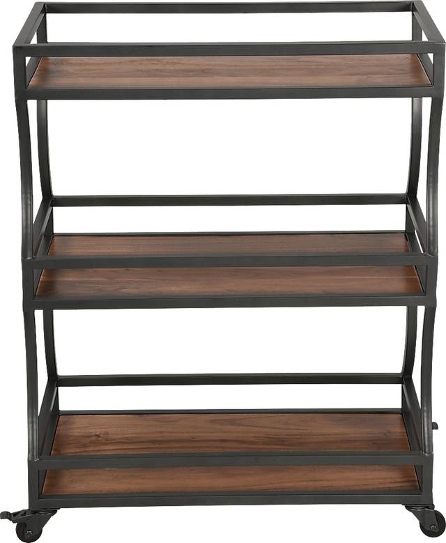 Charterstone Brown Bar Cart - Thumbnail - Image 3