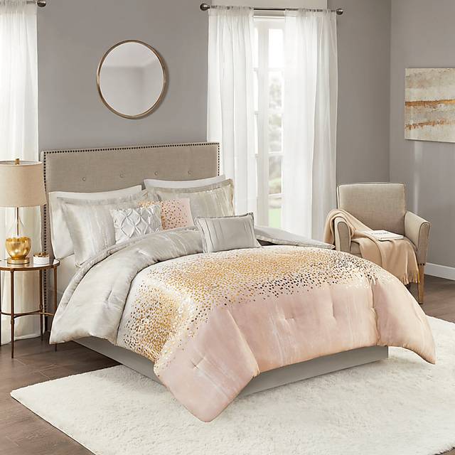 Chartes Blush 7 Pc Queen Comforter Set - Thumbnail - Image 3