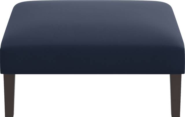 Chartiers Dark Blue Ottoman - Thumbnail - Image 2