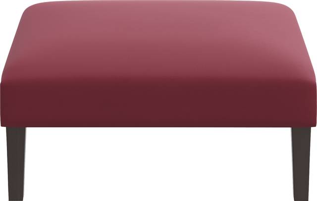 Chartiers Burgundy Ottoman - Thumbnail - Image 2