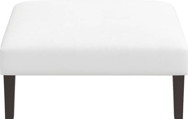 Chartiers White Ottoman - Thumbnail - Image 2