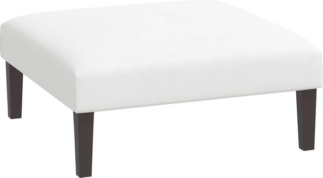 Chartiers White Ottoman - Thumbnail - Image 1