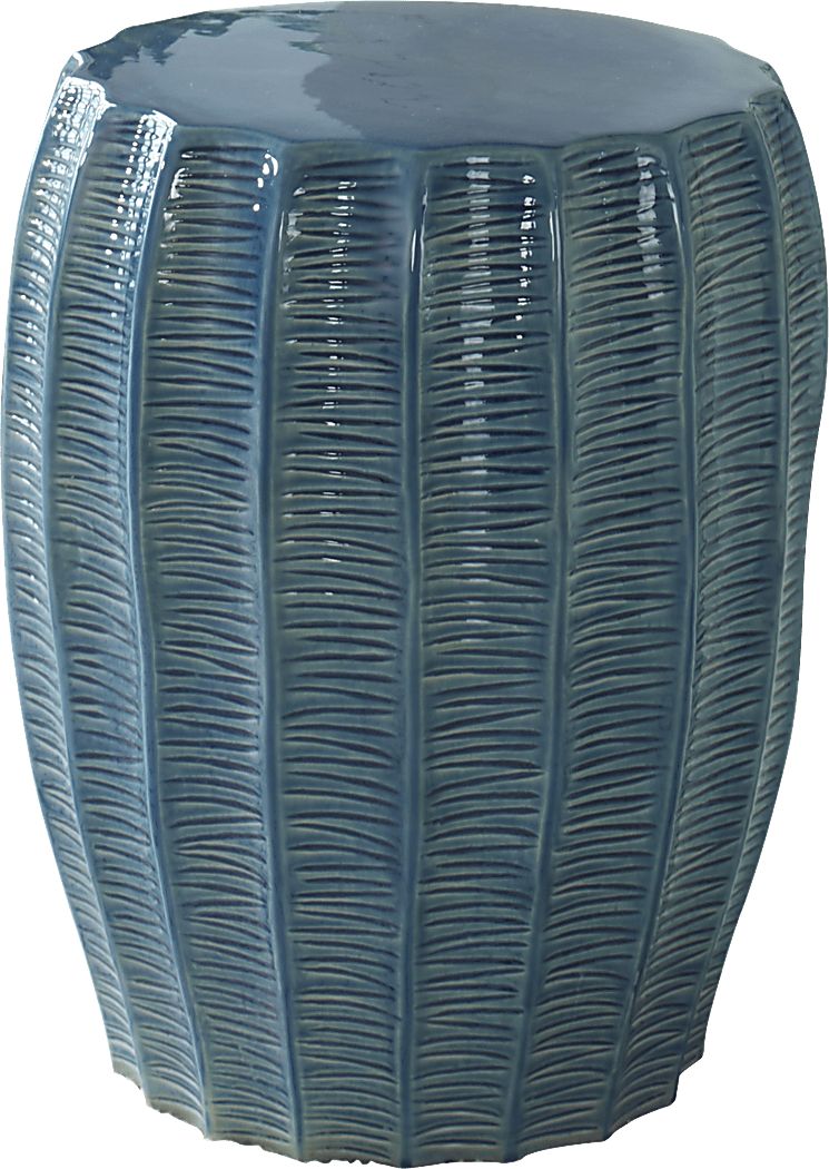Chartres Blue Accent Stool - Thumbnail 2